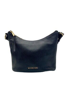 Michael Kors Black Leather Crossbody Bag